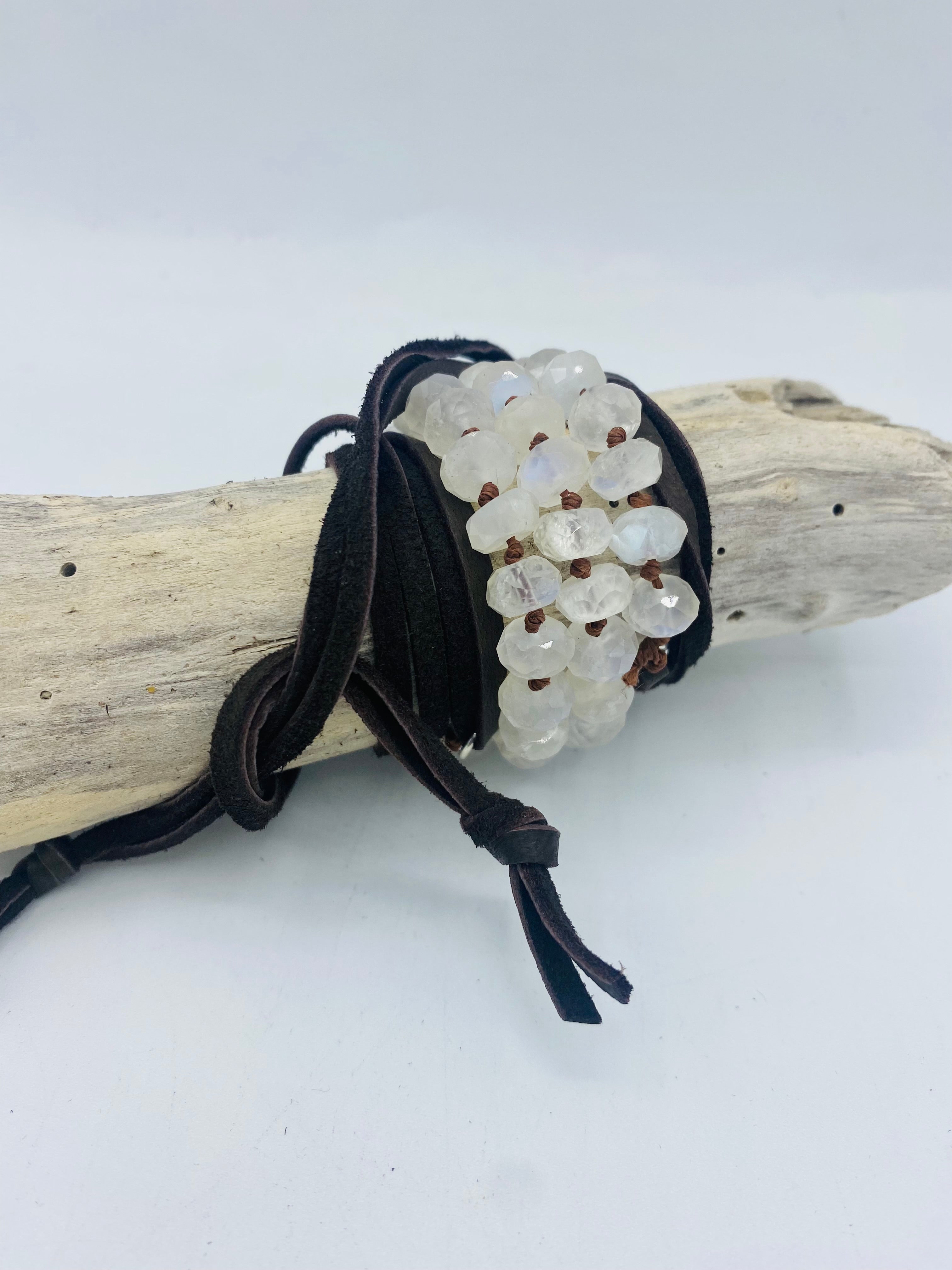 Moonstone Bracelets & Wrap Bracelet/Necklace