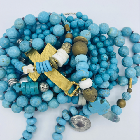 Blue Turquoise Bracelets and Necklaces