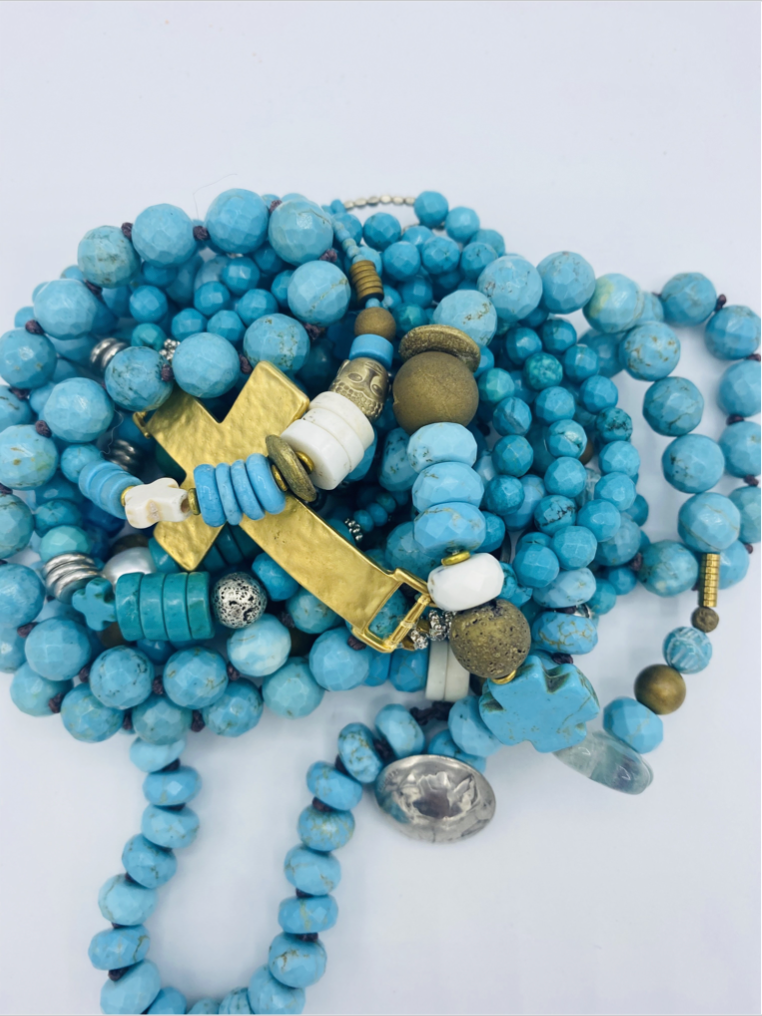 Blue Turquoise Bracelets and Necklaces