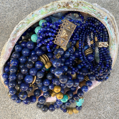 blue lapis bracelets and necklaces